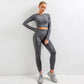 Fudus | Workout Sportbekleidung Gym Fitness Hohe Taille Nahtloses Yoga Satz