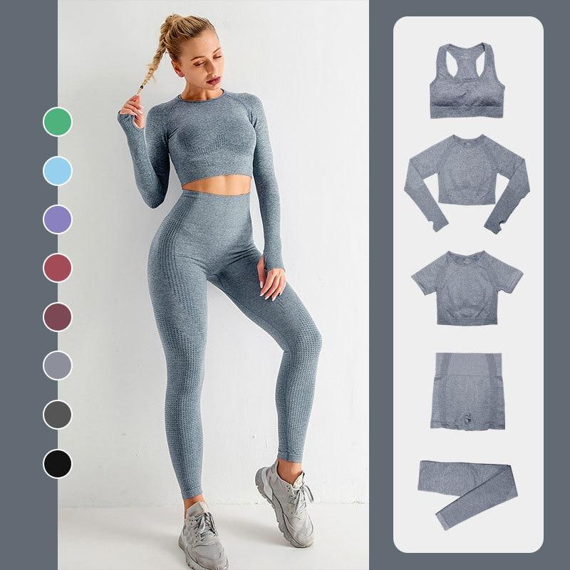 Sportbekleidung Workout Gym Fitness Hohe Taille Nahtloses Yoga