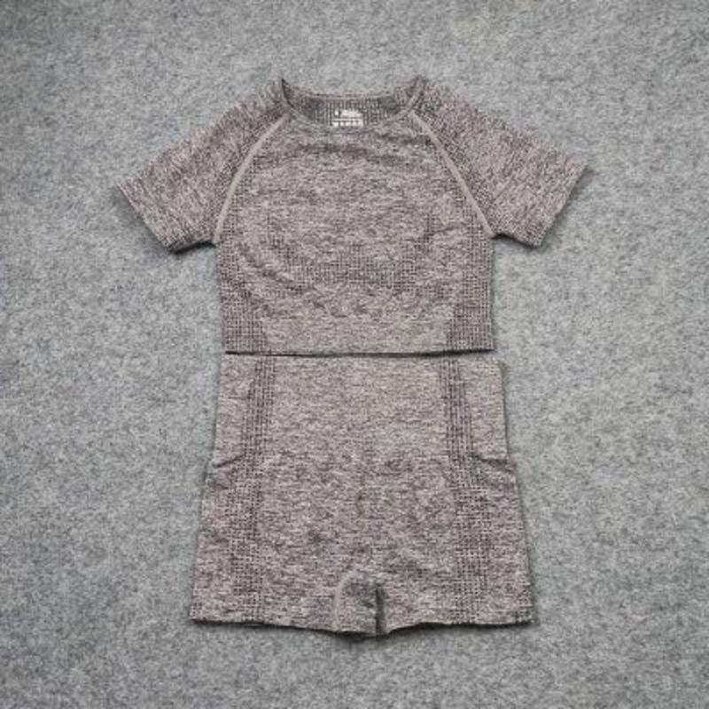 Fudus | Workout Sportbekleidung Gym Fitness Hohe Taille Nahtloses Yoga Satz