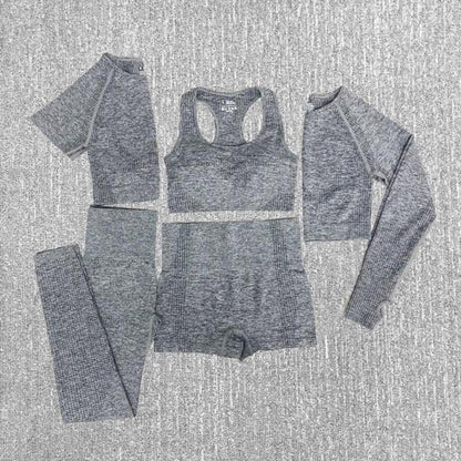 Fudus | Workout Sportbekleidung Gym Fitness Hohe Taille Nahtloses Yoga Satz