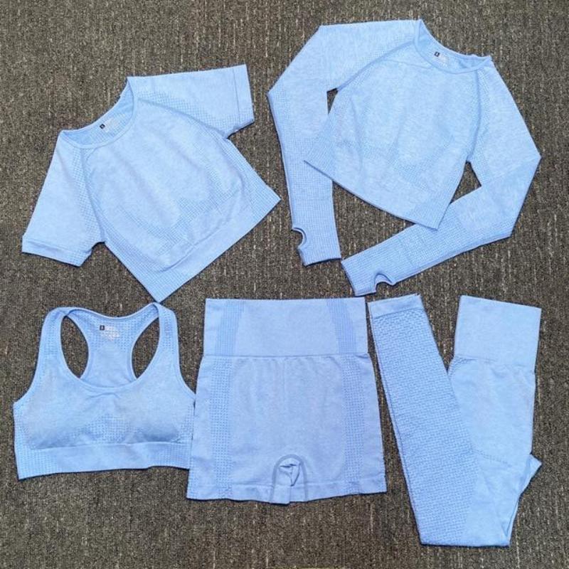 Fudus | Workout Sportbekleidung Gym Fitness Hohe Taille Nahtloses Yoga Satz