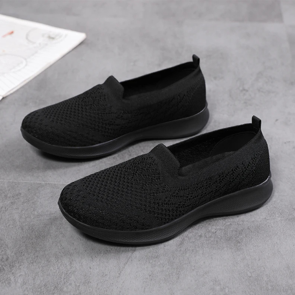 Damen Veterlose Bequeme Ortho Flache Schuhe