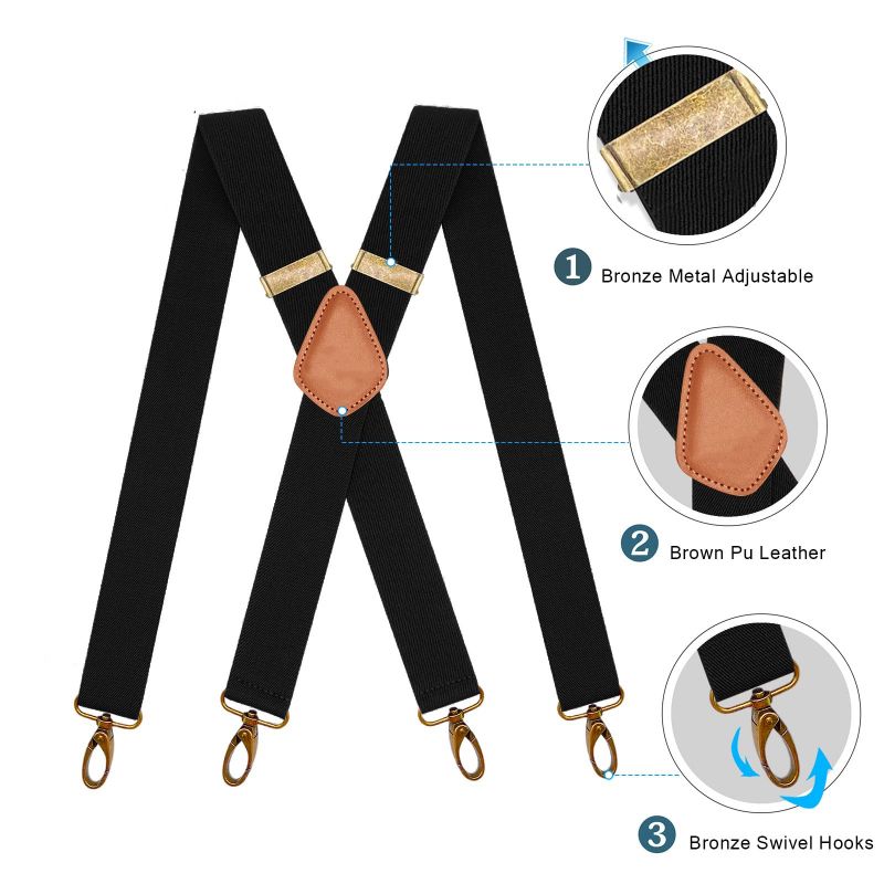 X-Shape Elastic Suspenders