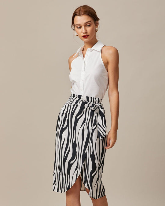 Hemd Ärmellos Weiß Kragen Baumwolle