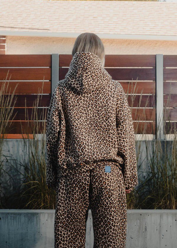 Unisex-Hoodie mit Leopardenmuster