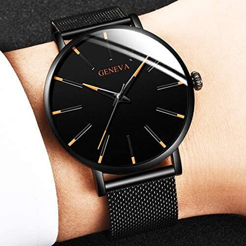 Herren Ultraflache Business Uhr Für Eleganten Stil