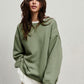 Klara's - Damen Oversized Sweatshirt in einfarbigem Design