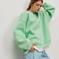 Klara's - Damen Oversized Sweatshirt in einfarbigem Design