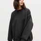 Klara's - Damen Oversized Sweatshirt in einfarbigem Design