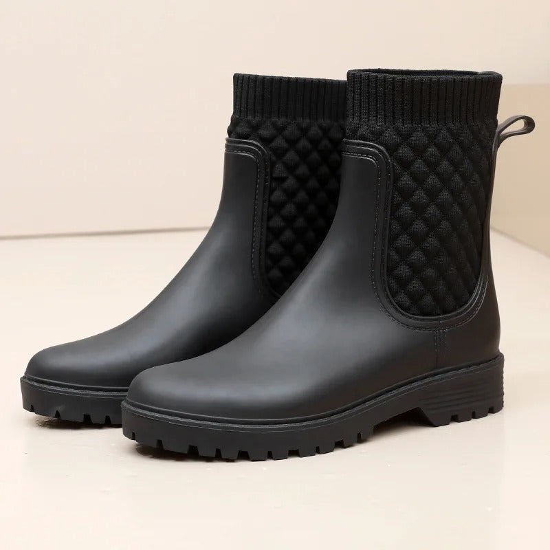 Damen Luxuriöse Regenstiefel