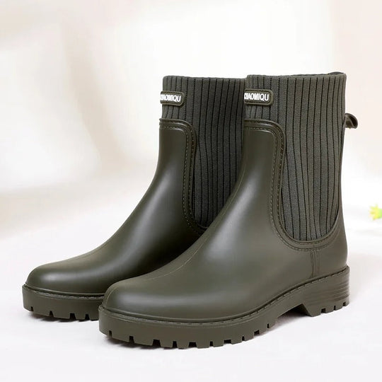Damen Luxuriöse Regenstiefel