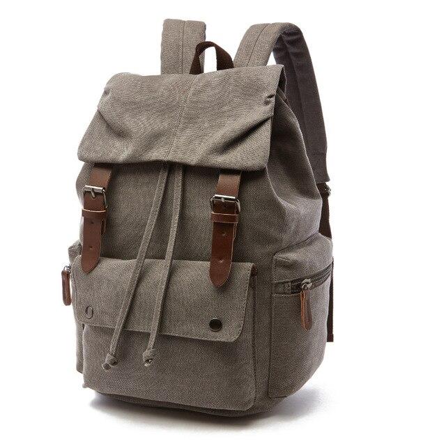 Großer Canvas Rucksack Vielseitig Robust