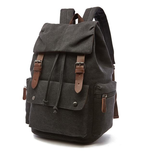 Großer Canvas Rucksack Vielseitig Robust