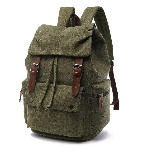 Großer Canvas Rucksack Vielseitig Robust