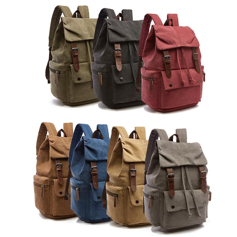 Großer Canvas Rucksack Vielseitig Robust