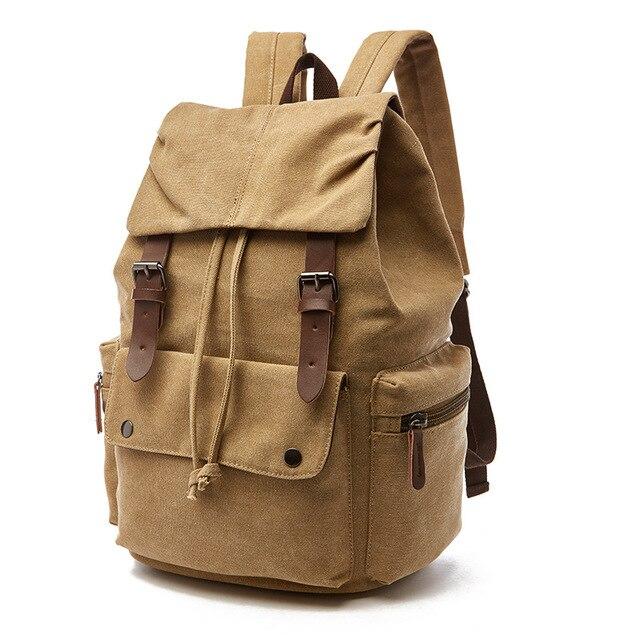 Großer Canvas Rucksack Vielseitig Robust