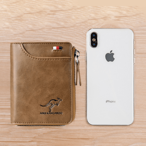 Herren Anti Diebstahl Leder Geldbörse Für Alltag