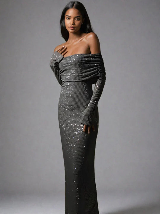 Damen Strahlendes Kleid Für Festliche Formelle Anlässe