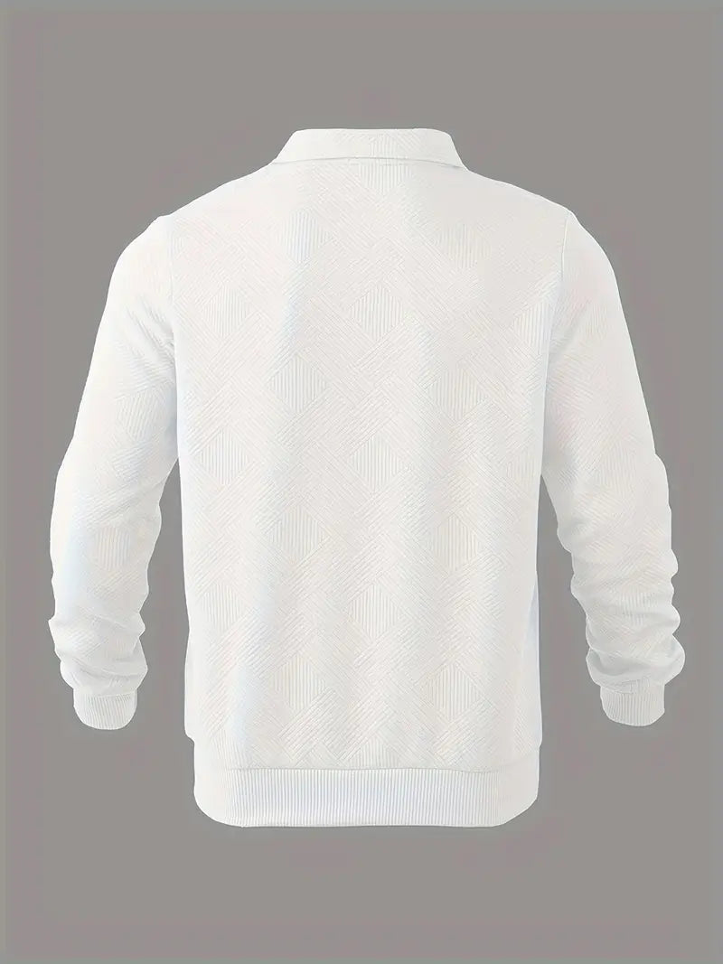 Geometrischer Herrenpullover