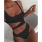 Fudus Damen Cut-Out Badeanzug - Modischer Einteiliger Monokini
