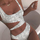 Fudus Damen Cut-Out Badeanzug - Modischer Einteiliger Monokini