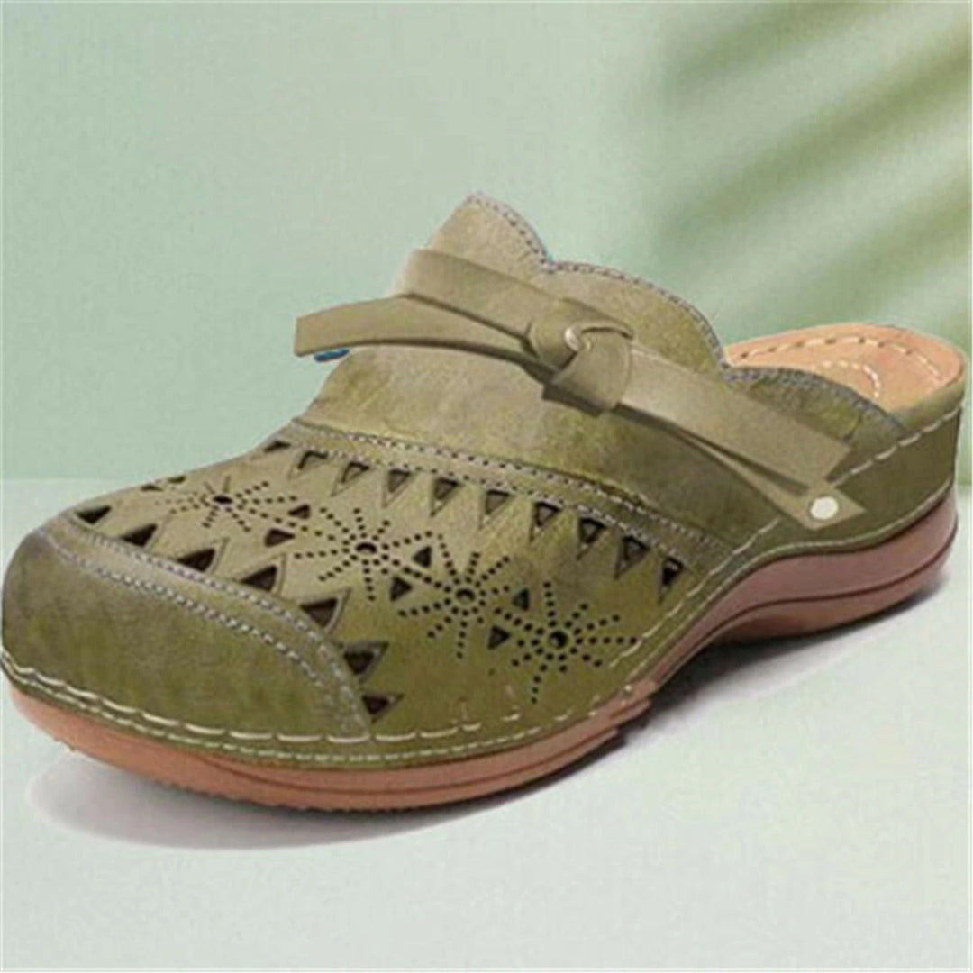 Sandalen Geschlossen Komfort Braun Belüftet