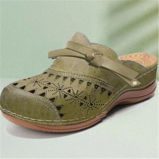 Sandalen Geschlossen Komfort Braun Belüftet