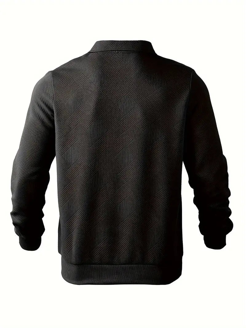 Geometrischer Herrenpullover