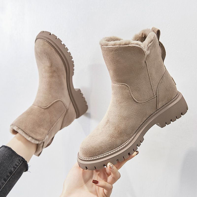 Beige Orthopädische Stiefelette